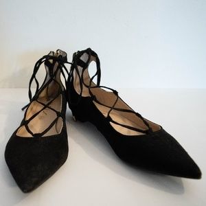 Unisa - Black lace up flats